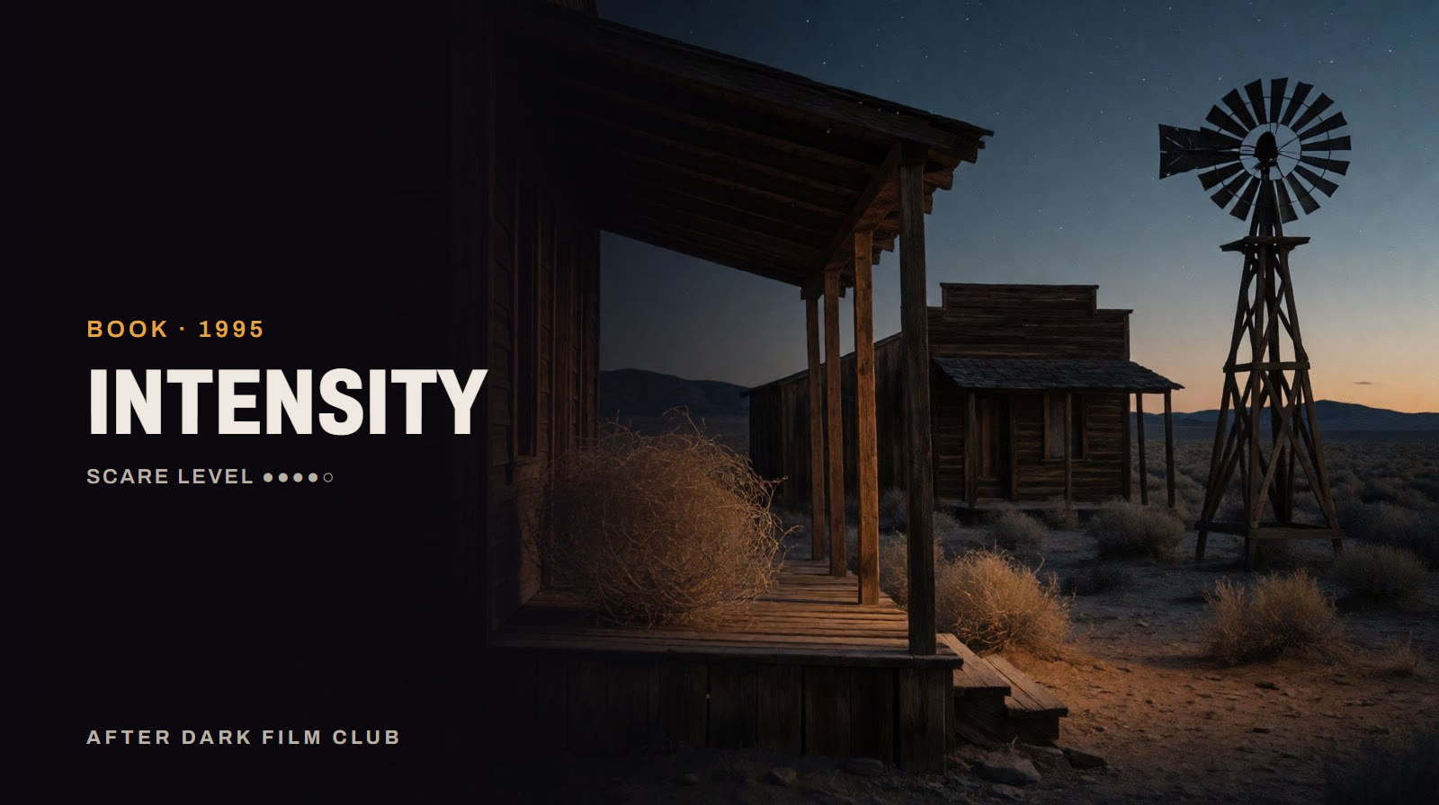 Intensity, an After Dark title card