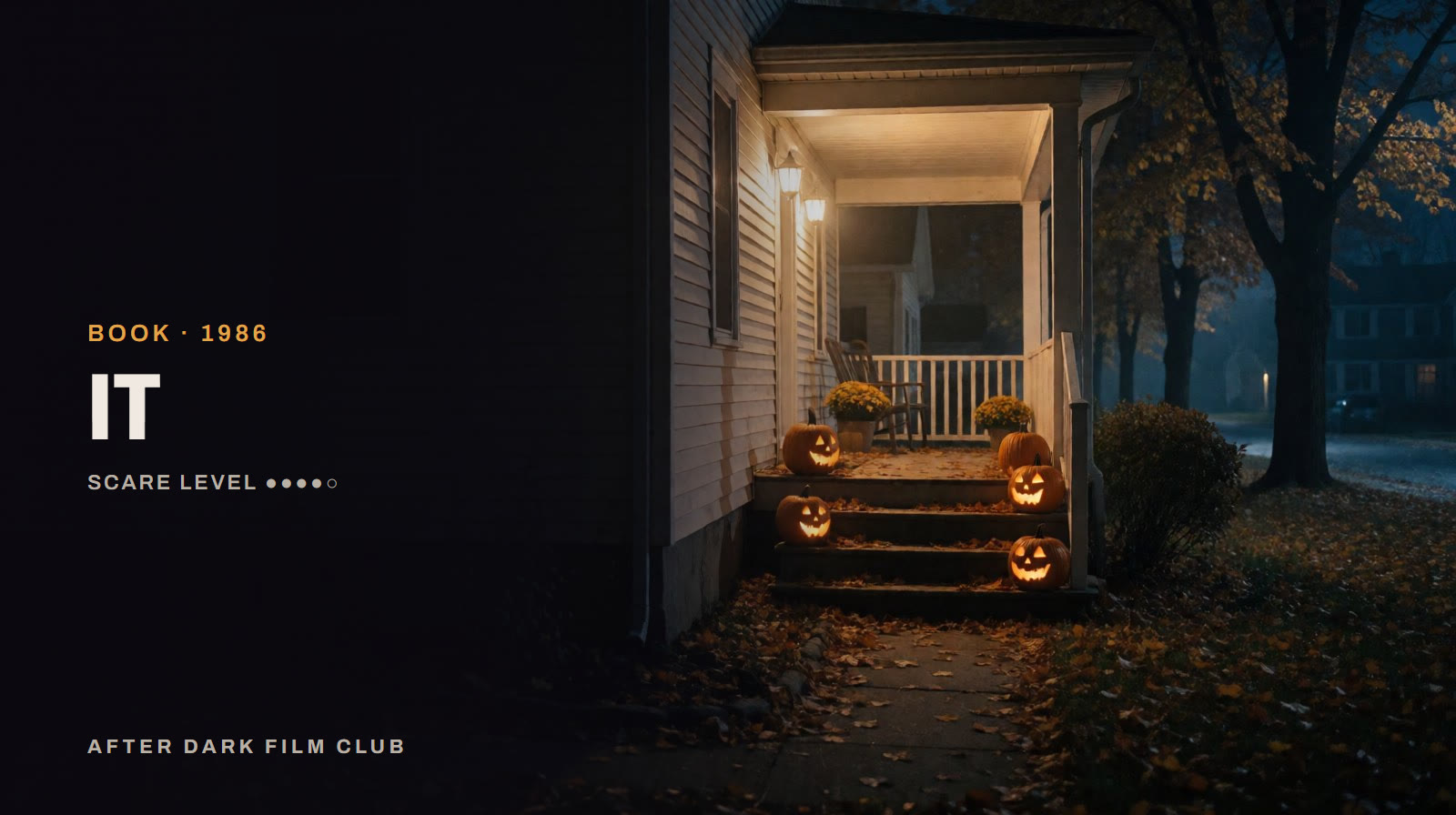 It, an After Dark title card