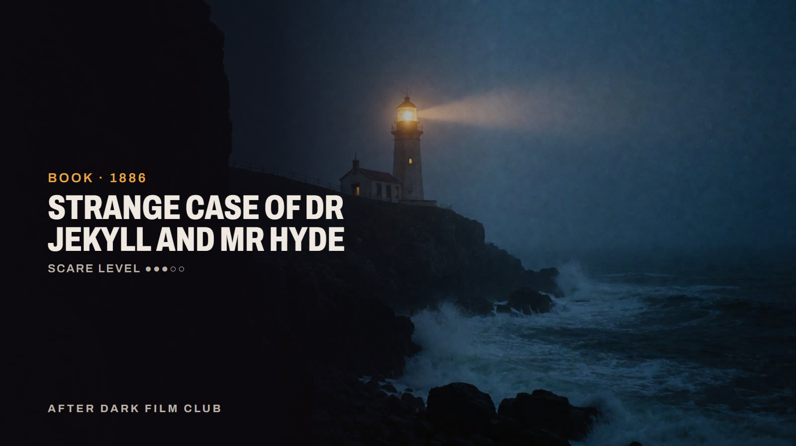 Strange Case of Dr Jekyll and Mr Hyde, an After Dark title card