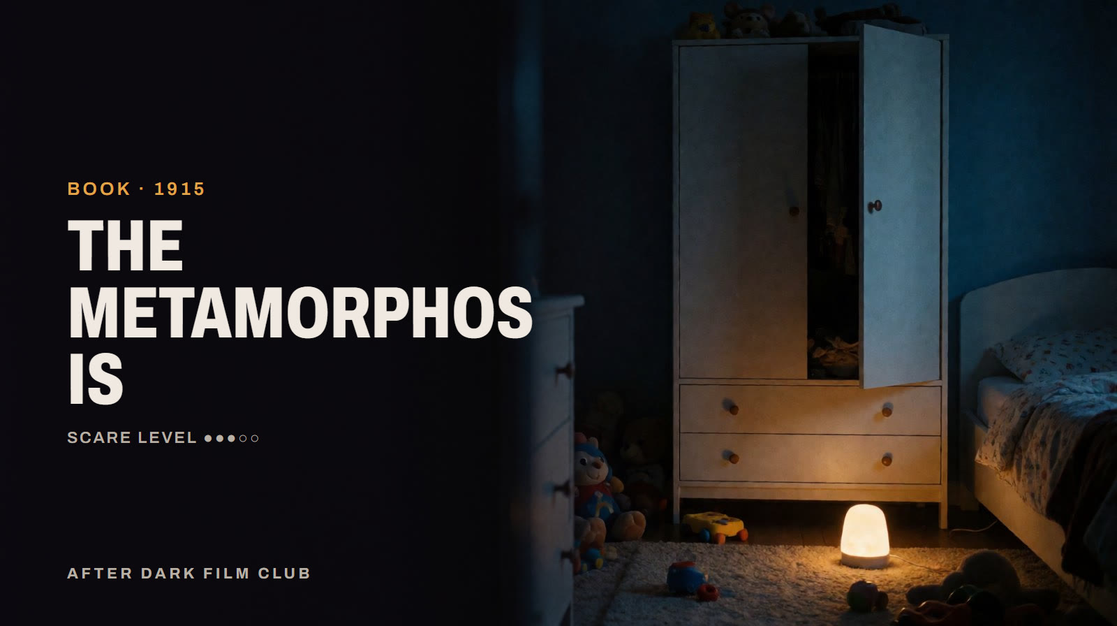 The Metamorphosis, an After Dark title card