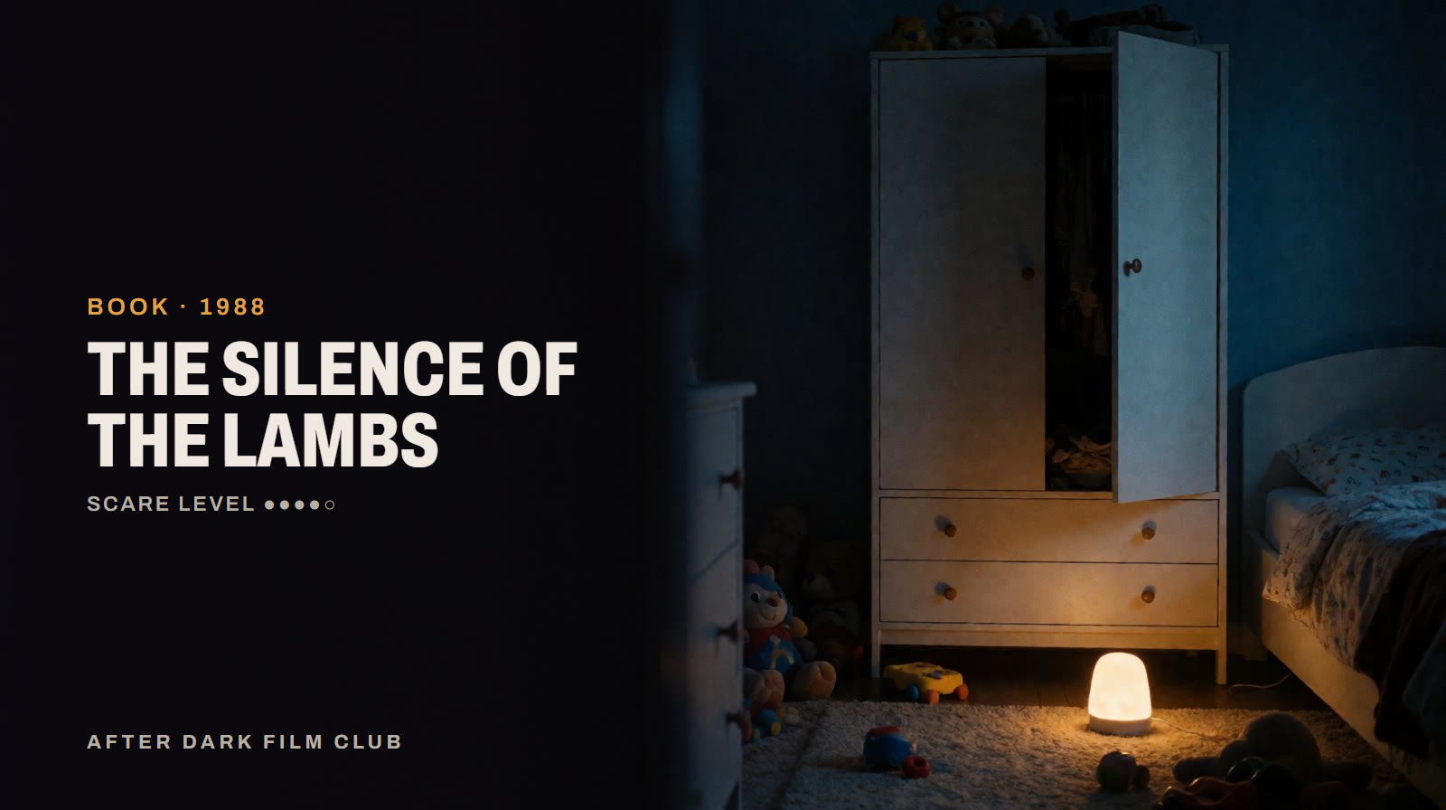 The Silence of the Lambs, an After Dark title card