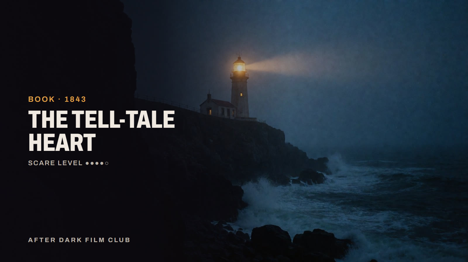The Tell-Tale Heart, an After Dark title card