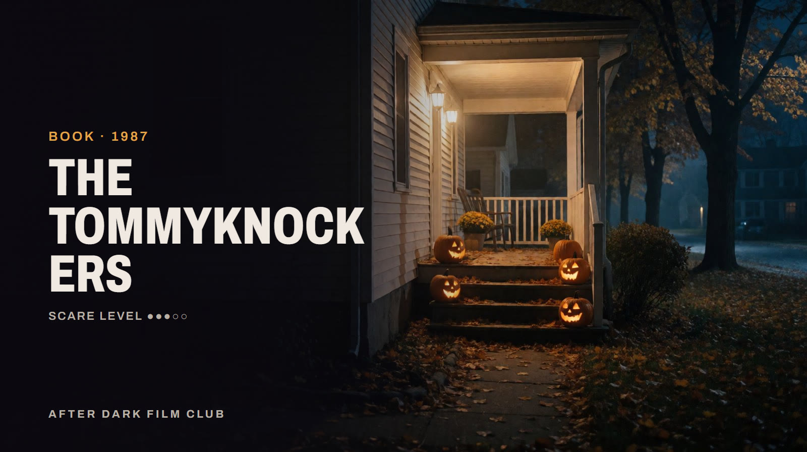 The Tommyknockers, an After Dark title card