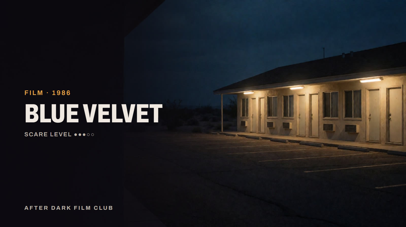 Blue Velvet, an After Dark title card