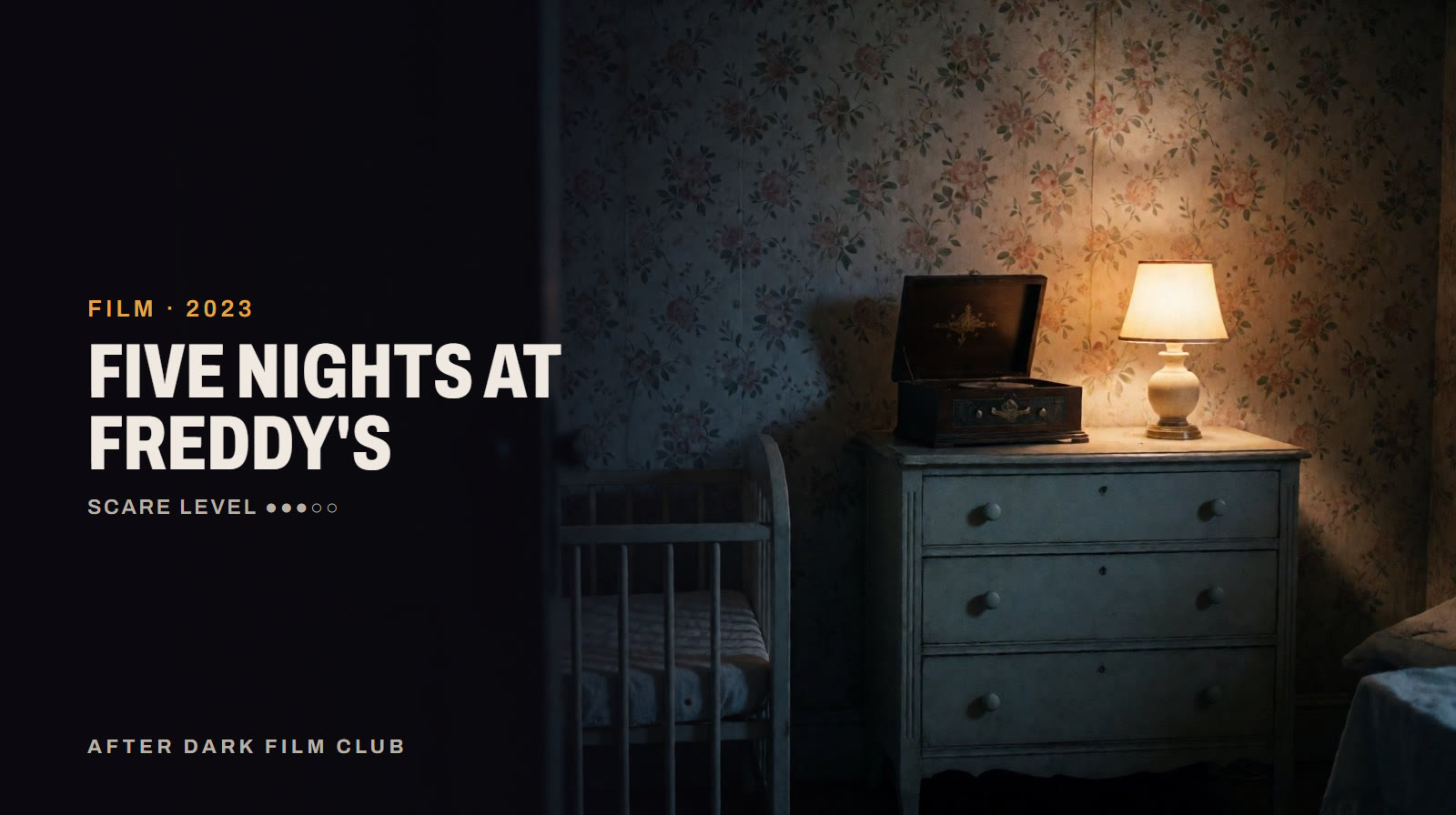 Five Nights at Freddy's, an After Dark title card