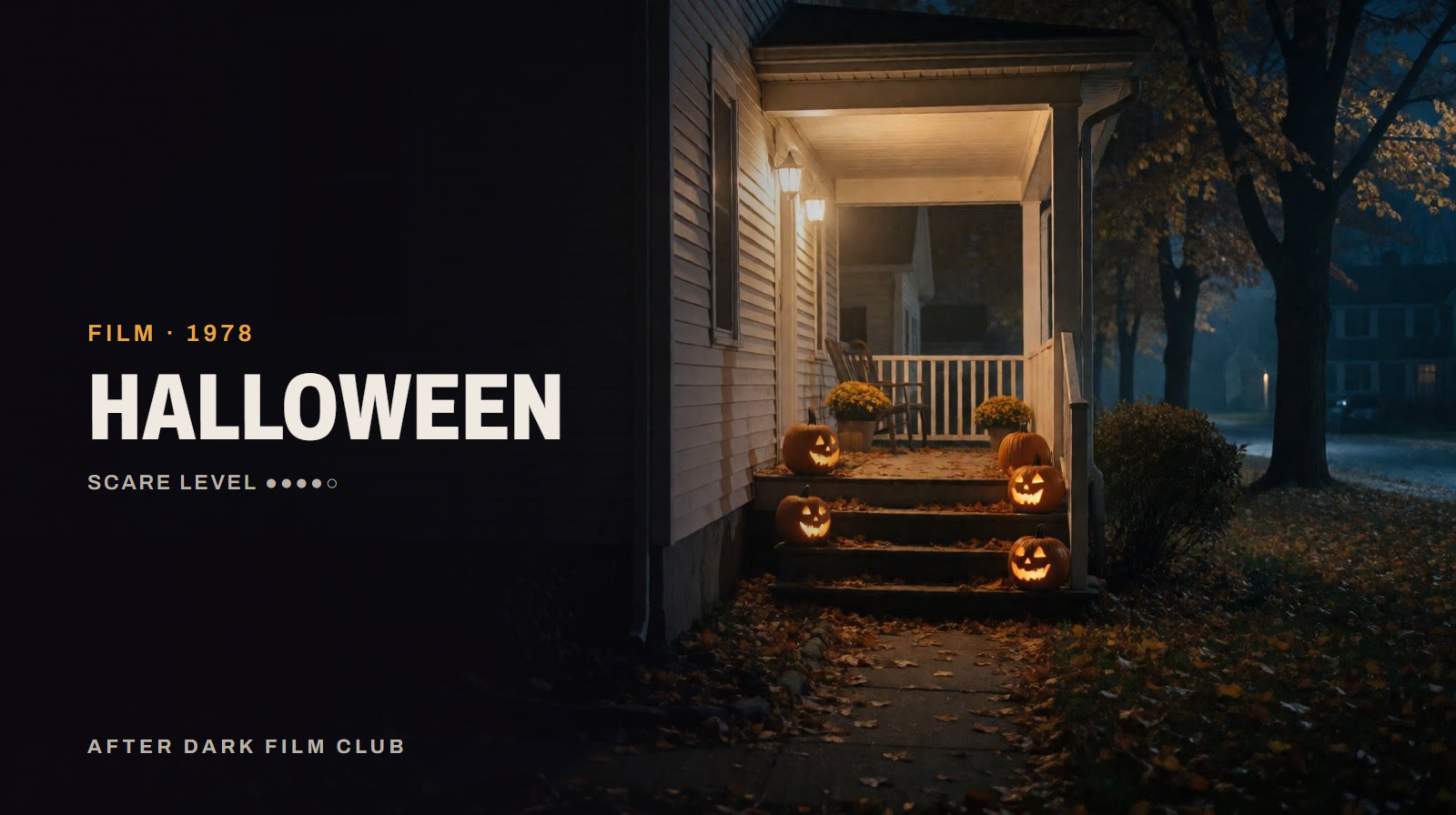 Halloween, an After Dark title card