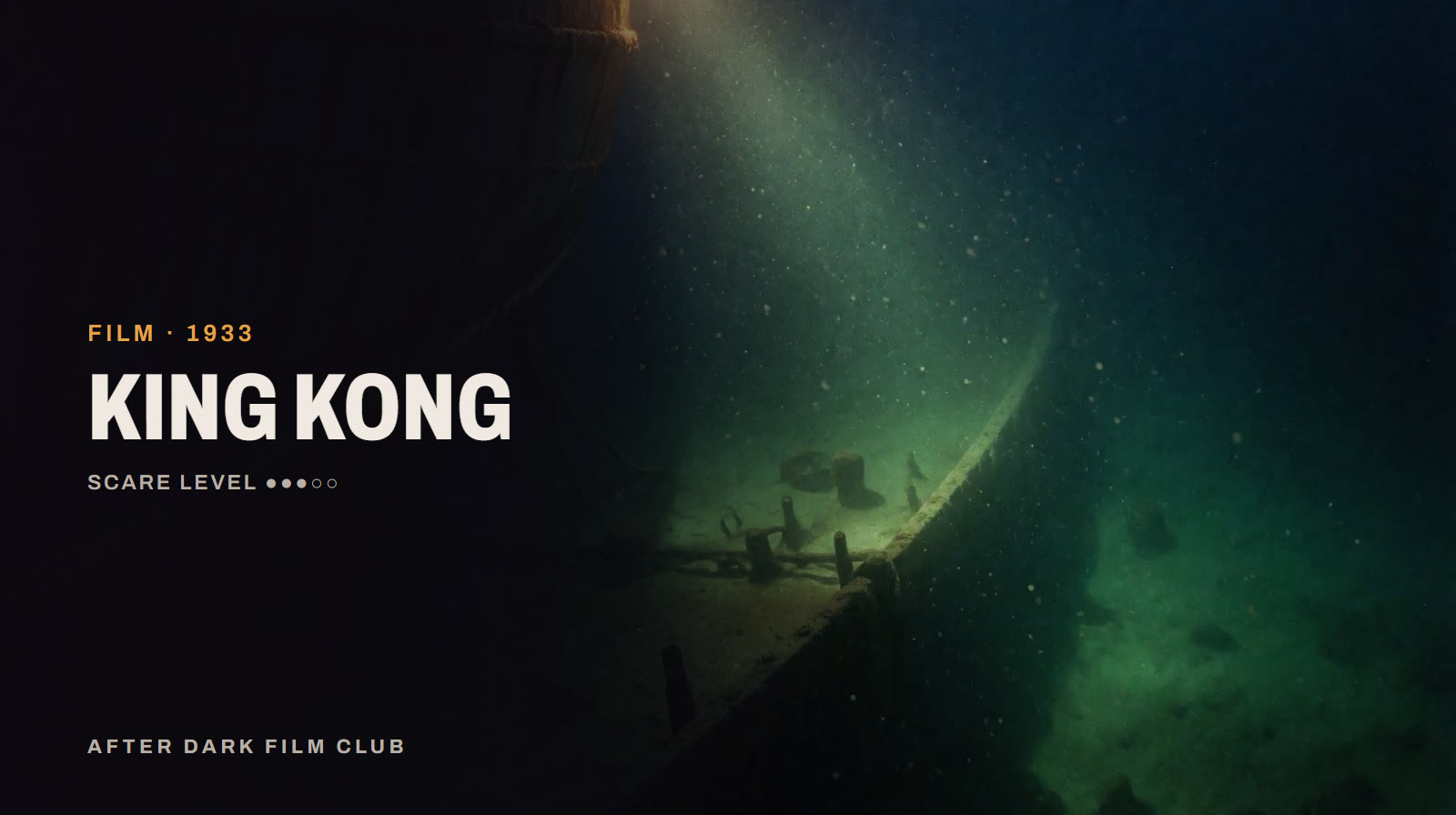 King Kong, an After Dark title card
