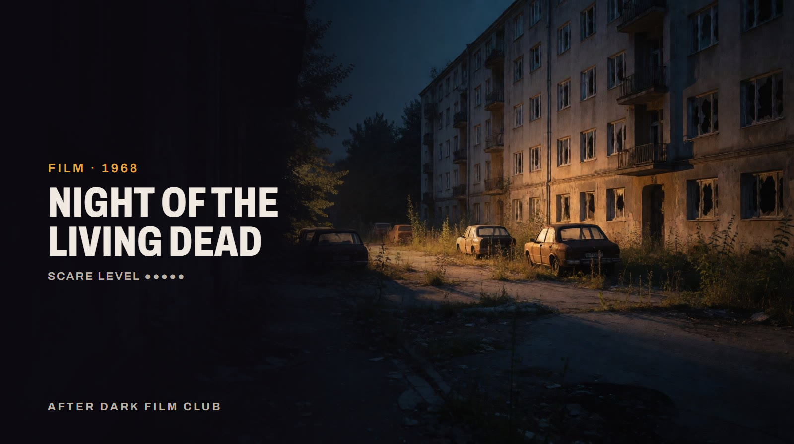 Night of the Living Dead, an After Dark title card