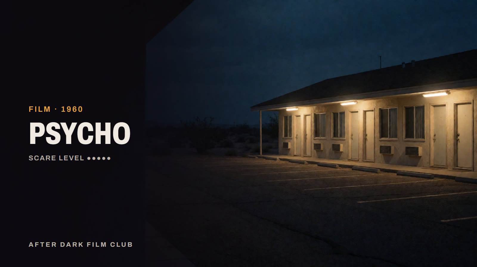 Psycho, an After Dark title card