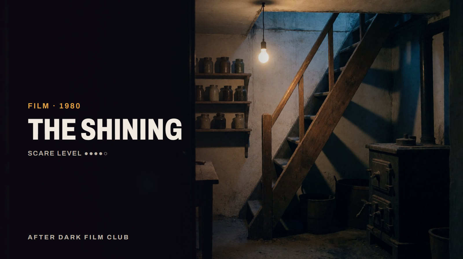 The Shining, an After Dark title card