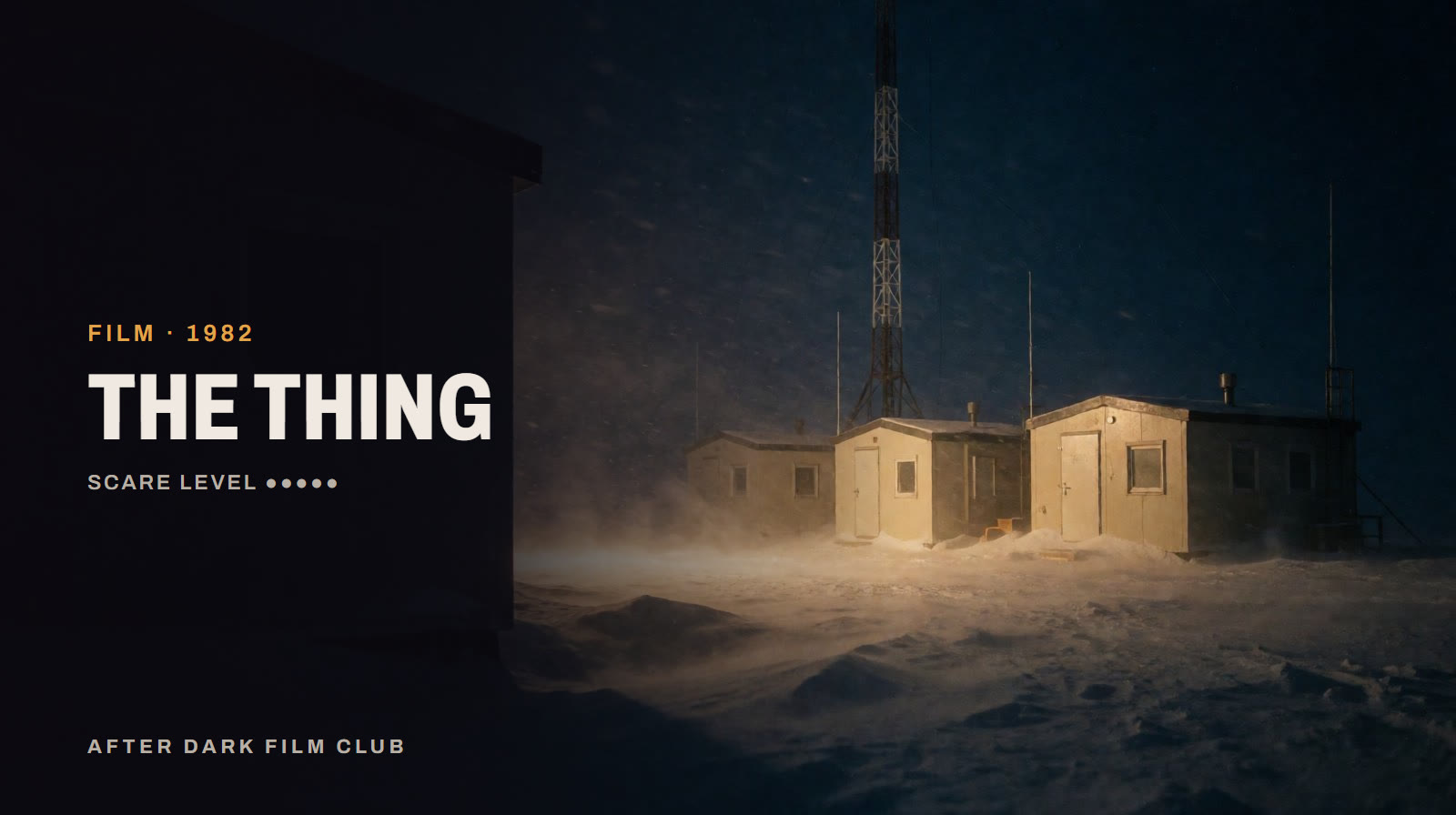 The Thing, an After Dark title card