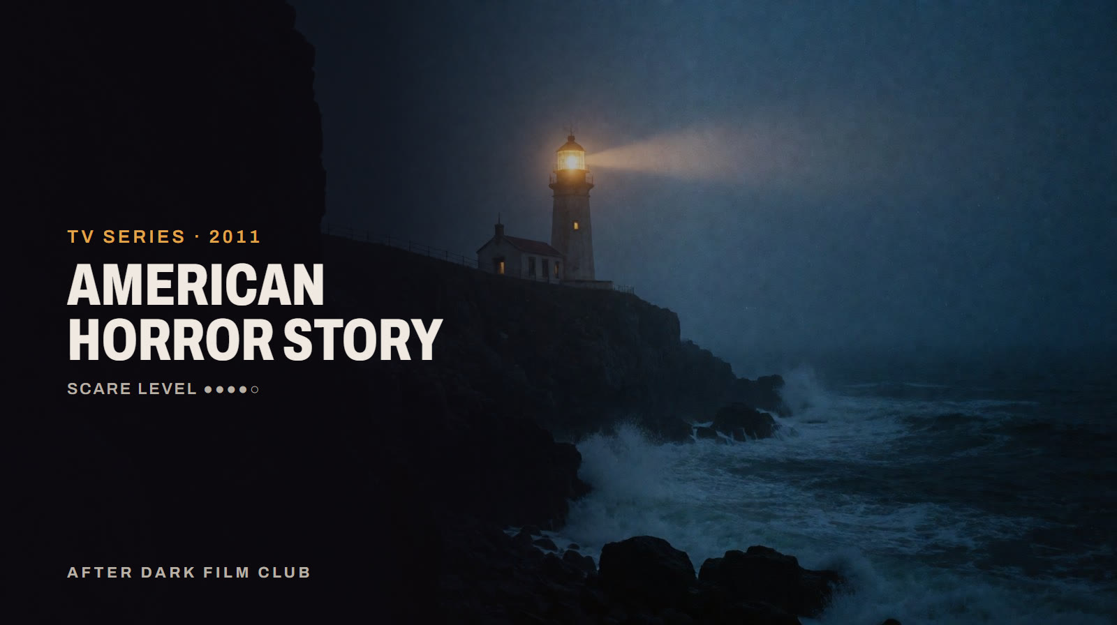 American Horror Story, an After Dark title card