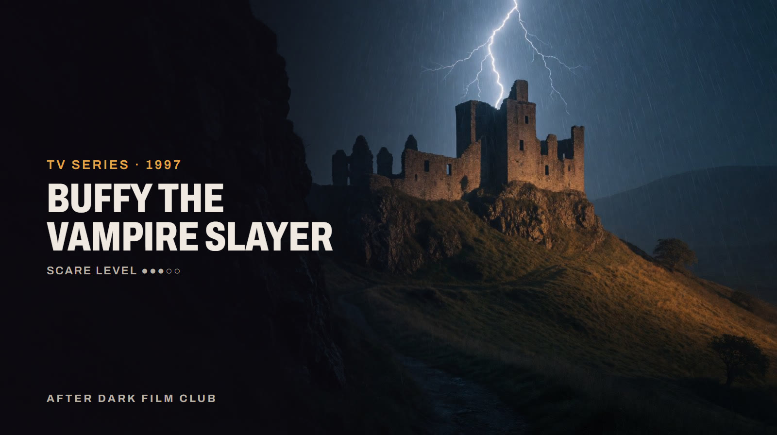 Buffy the Vampire Slayer, an After Dark title card
