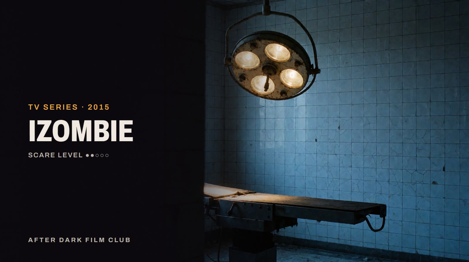 iZombie, an After Dark title card