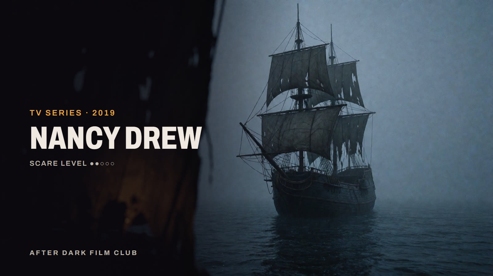 Nancy Drew, an After Dark title card