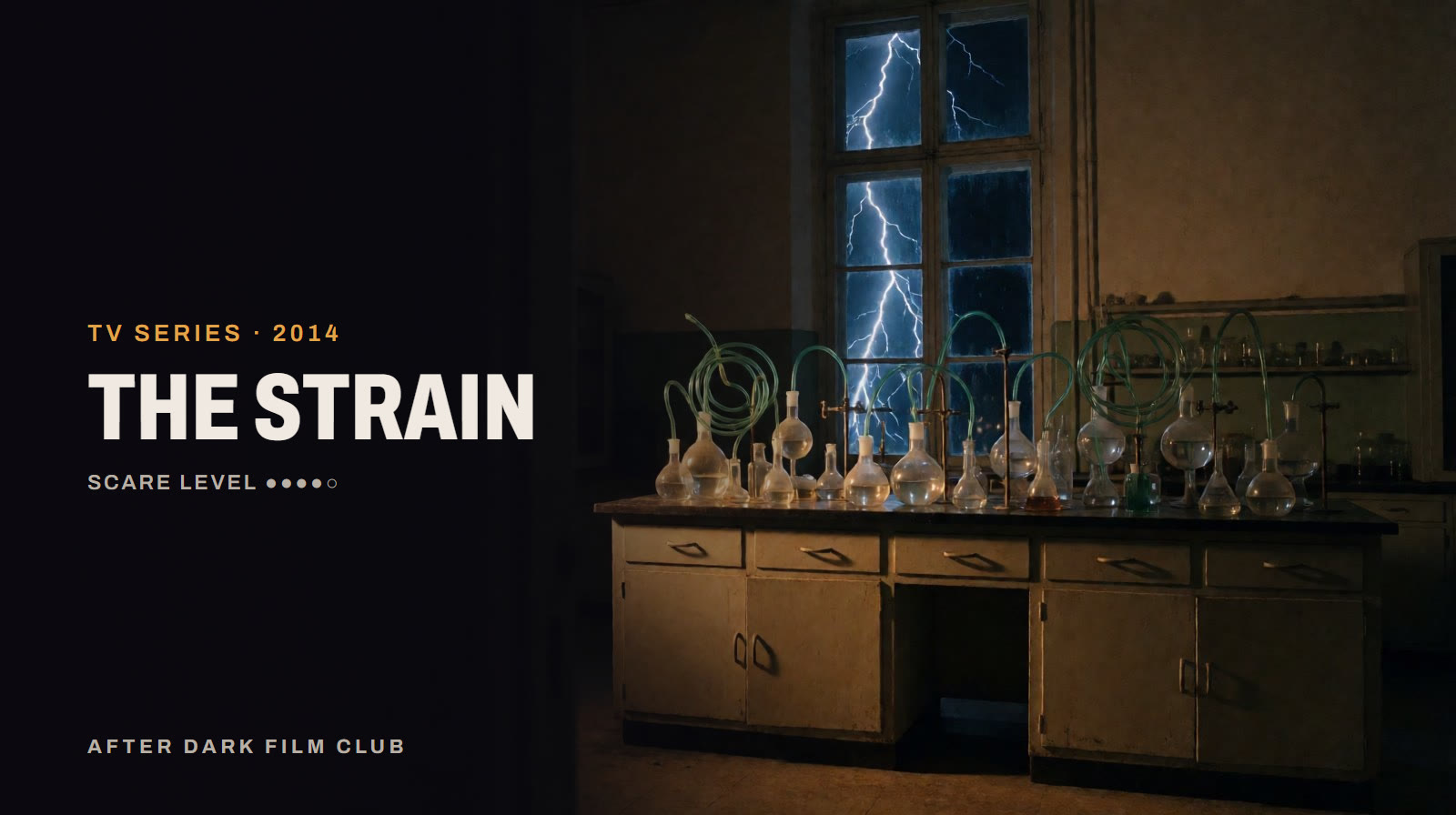 The Strain, an After Dark title card