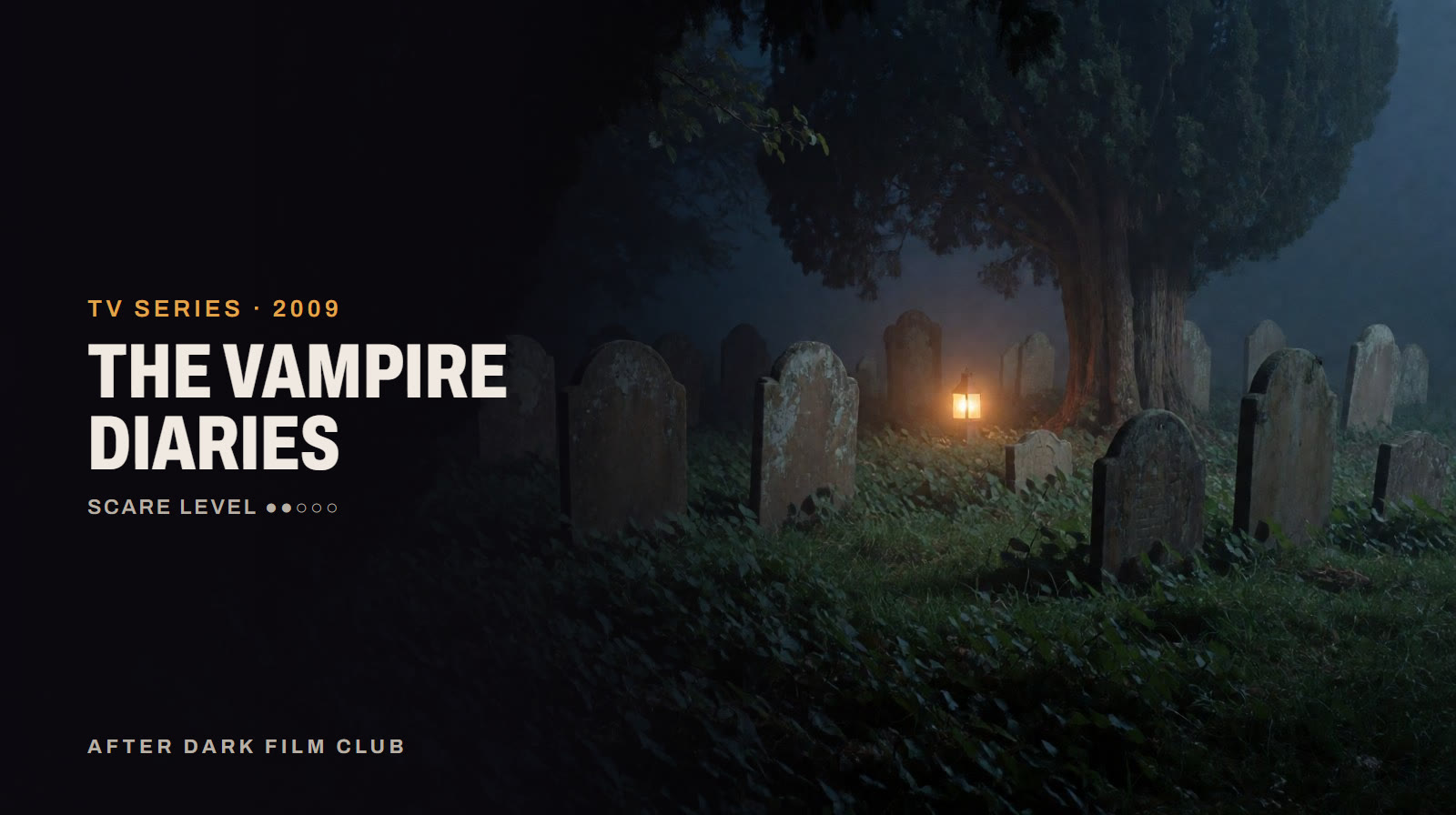 The Vampire Diaries, an After Dark title card