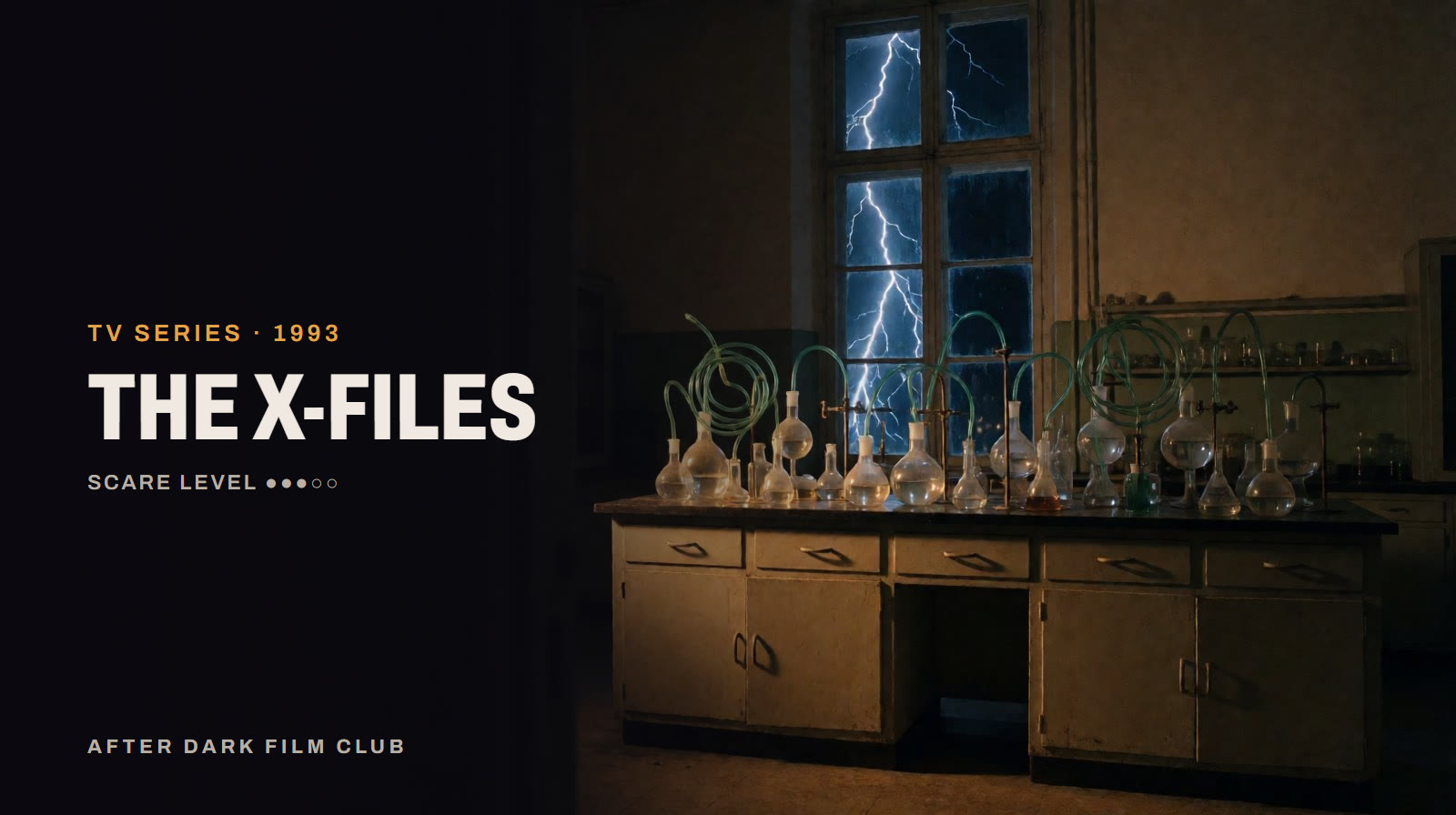 The X-Files, an After Dark title card