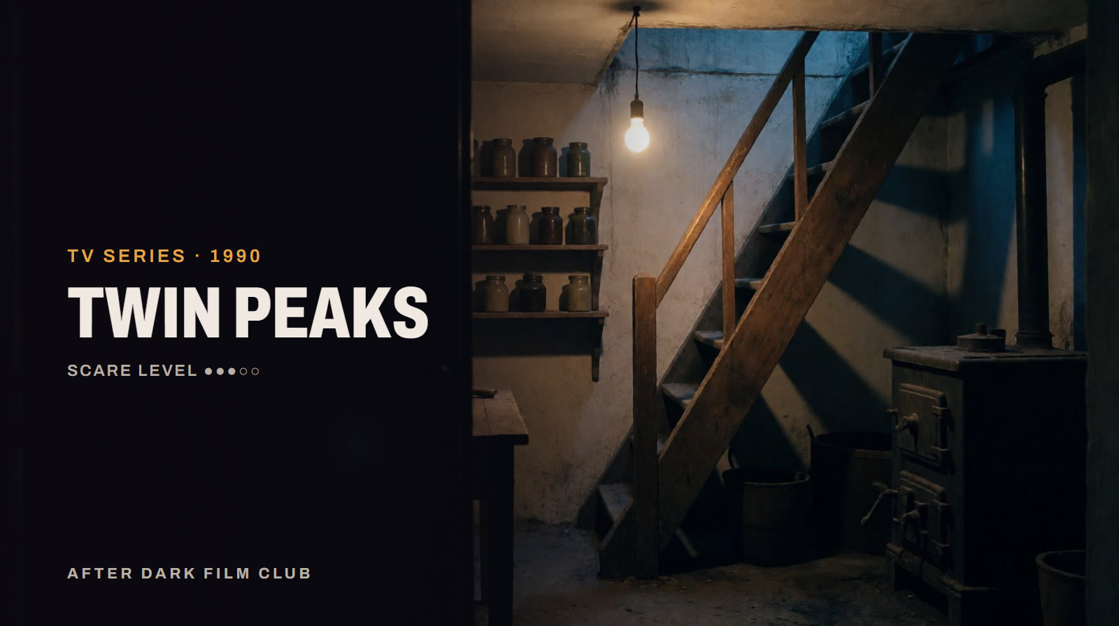 Twin Peaks, an After Dark title card